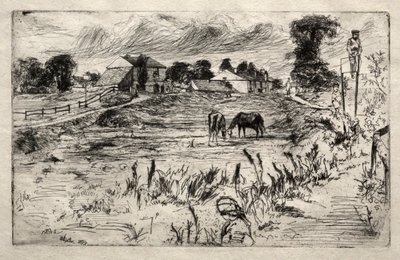 Landschaft mit Pferd, 1859 von James Abbott McNeill Whistler