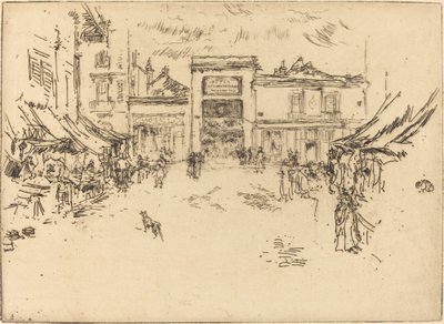 Kleiner Marktplatz, Tours, 1888 von James Abbott McNeill Whistler