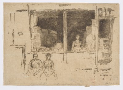 Melonenladen, Hounsditch, ca. 1886-88 von James Abbott McNeill Whistler