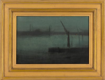 Nocturne: Blau und Silber--Battersea Reach, 1870-1875 von James Abbott McNeill Whistler