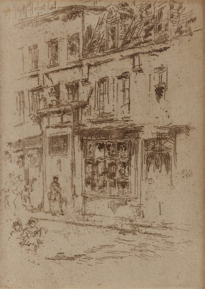 Petite Rue au Beurre, Brüssel, 1887 von James Abbott McNeill Whistler