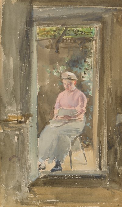 Rosa Note - Erbsen schälen von James Abbott McNeill Whistler