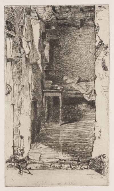 Lumpensammler, Quartier Mouffetard, Paris von James Abbott McNeill Whistler