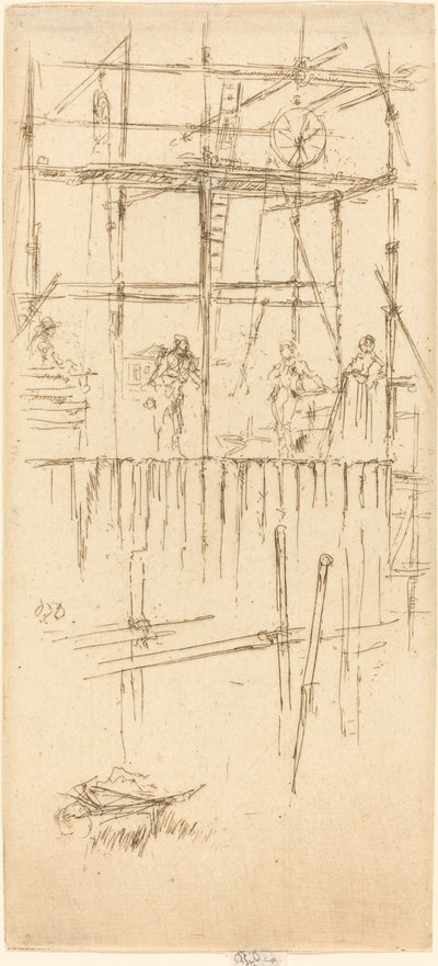 Savoy Gerüst, ca. 1887 von James Abbott McNeill Whistler