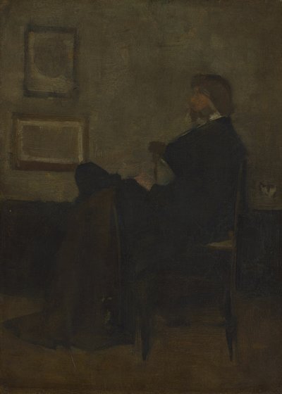 Studie für Arrangement in Grau und Schwarz, Nr. 2: Porträt von Thomas Carlyle, 1872-73 von James Abbott McNeill Whistler
