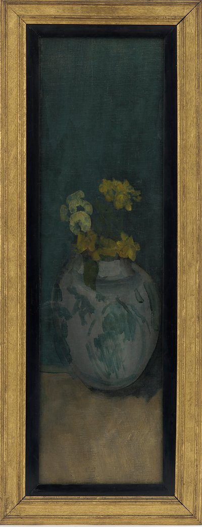 Das blaue Mädchen Fragment: Gelb und Blau von James Abbott McNeill Whistler