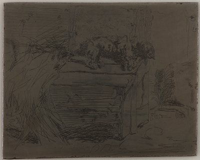 Der Hund auf der Hundehütte, 1858 von James Abbott McNeill Whistler