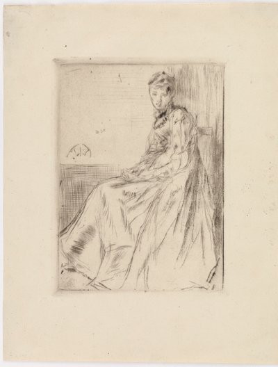 Der Brief Maud, sitzend von James Abbott McNeill Whistler