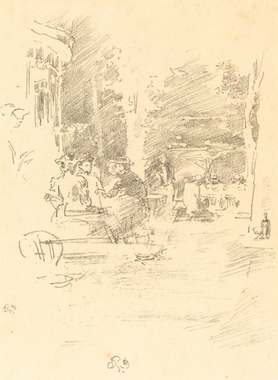 Das kleine Café au Bois von James Abbott McNeill Whistler