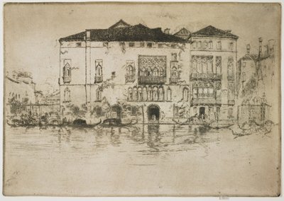 Die Paläste aus dem Ersten Venedig-Set von James Abbott McNeill Whistler