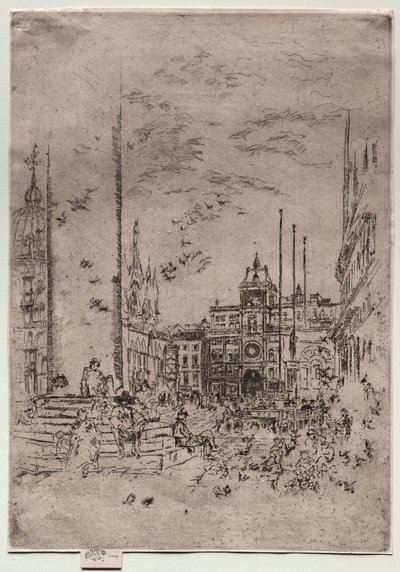 Die Piazzetta, 1880 von James Abbott McNeill Whistler