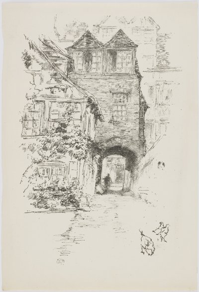 Das Priesterhaus, Rouen, 1894-95 von James Abbott McNeill Whistler