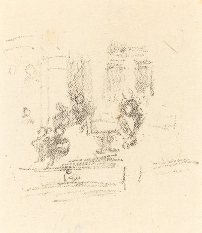 Versuchsskizze: Ein Innenraum, ca. 1891 von James Abbott McNeill Whistler