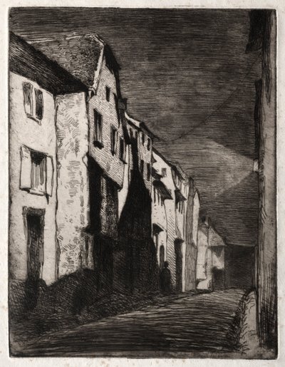 Zwölf Radierungen aus der Natur: Straße in Saverne, 1858 von James Abbott McNeill Whistler