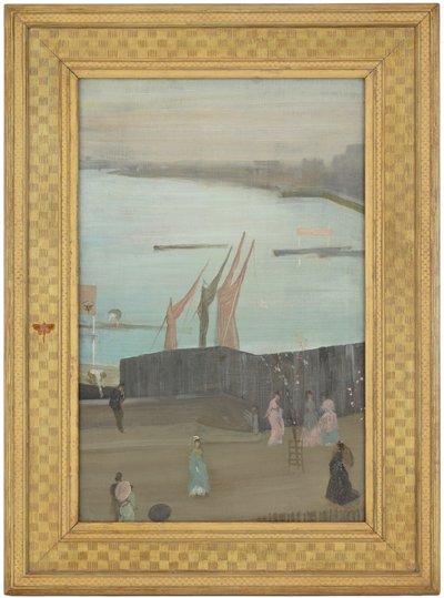 Variationen in Rosa und Grau: Chelsea, 1871-1872 von James Abbott McNeill Whistler
