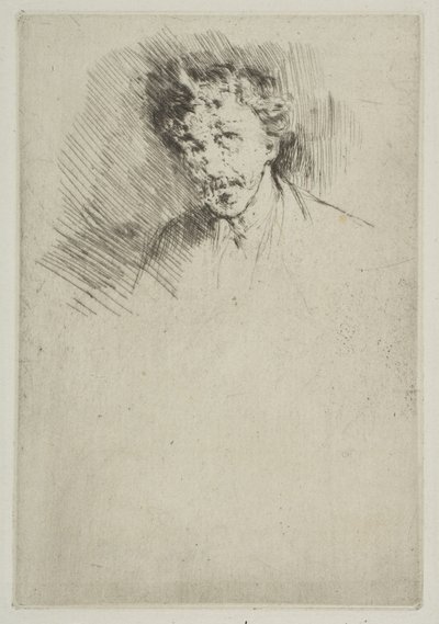 Whistler mit der weißen Locke, 1879 von James Abbott McNeill Whistler