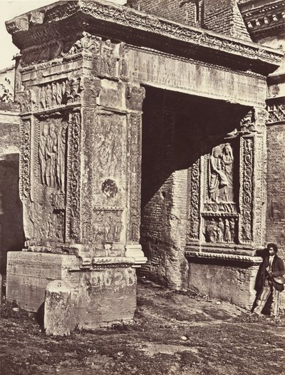 Der Bogen des Septimius Severus am Velabrum, genannt der Bogen der Goldschmiede von James Anderson