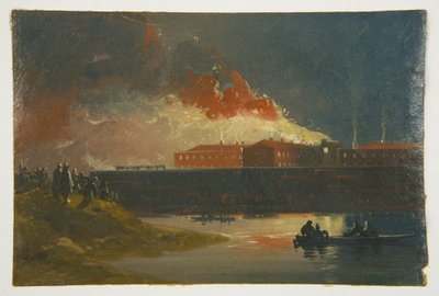 Bristol-Unruhen: Das Brennen des neuen Gefängnisses von James Baker Pyne