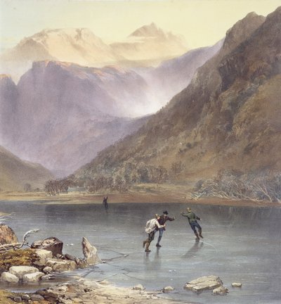 Brothers Water, Detail (Eisläufer), aus dem Englischen Lake District von James Baker Pyne