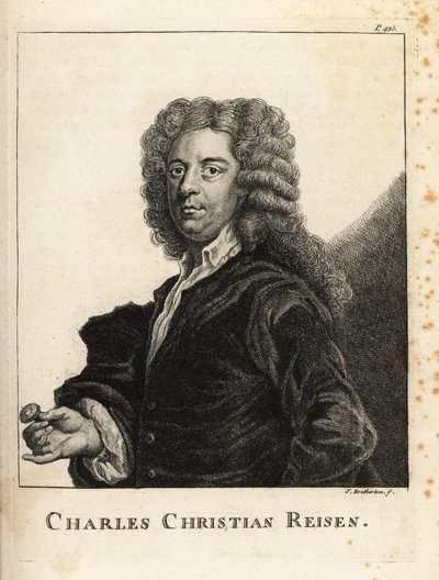 Porträt von Charles Christian Reisen, englischer Edelstein- und Siegelgraveur von James Bretherton