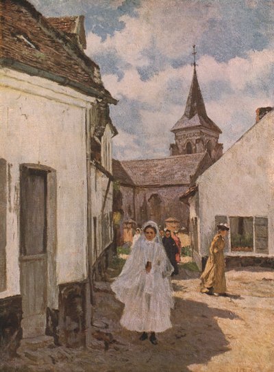 Rückkehr von der Erstkommunion, spätes 19. - frühes 20. Jahrhundert, ca. 1930 von James Charles