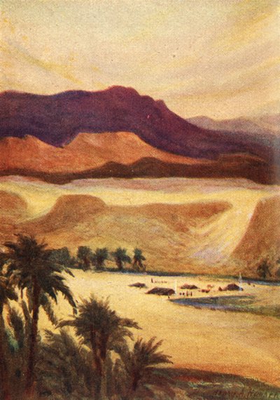 Ein Palästina-Lager in Elim - Heb. xiii. 11, um 1924. Schöpfer: James Clark, Henry A Harper von James Clark and Henry A Harper