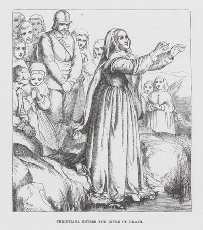 Christiana betritt den Fluss des Todes von James Dawson Watson