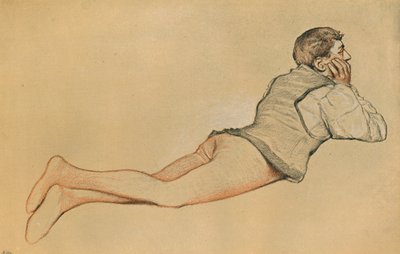 Boccaccio: Die Eröffnungsszene im Decamerone Decameron, um 1900 von James Dromgole Linton