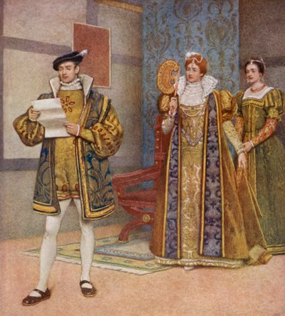 Shakespeares Der Kaufmann von Venedig: Bassanio, Portia und Nerissa von James Dromgole Linton
