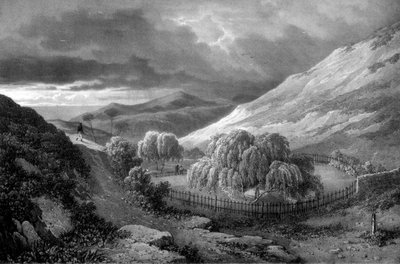 Napoleon Bonapartes Grab, Insel St. Helena, 1824 von James Duffield Harding