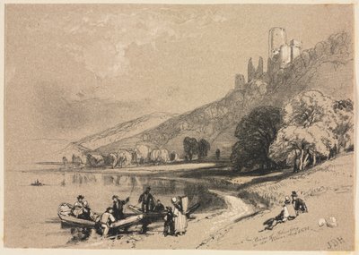 Skizzen zu Hause und im Ausland: Ruinen von Schönberg am Rhein von James Duffield Harding