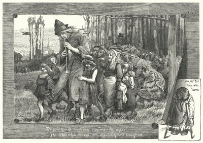 Der Rattenfänger von Hameln (Gravur) von James Elder Christie