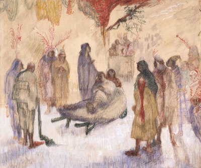 Christus und der Krüppel von James Ensor