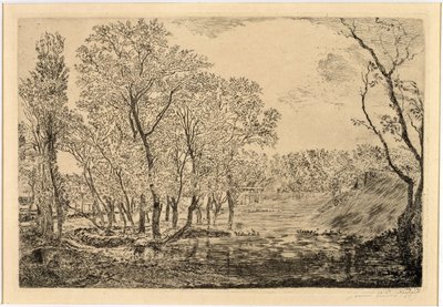 Der Teich mit den Pappeln von James Ensor