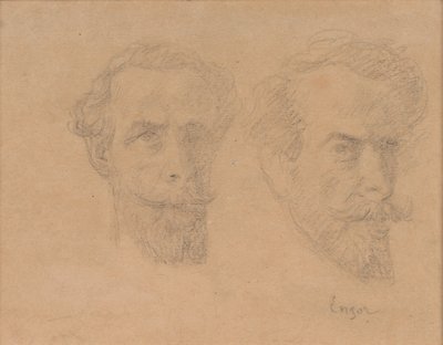 Doppeltes Selbstporträt von James Ensor