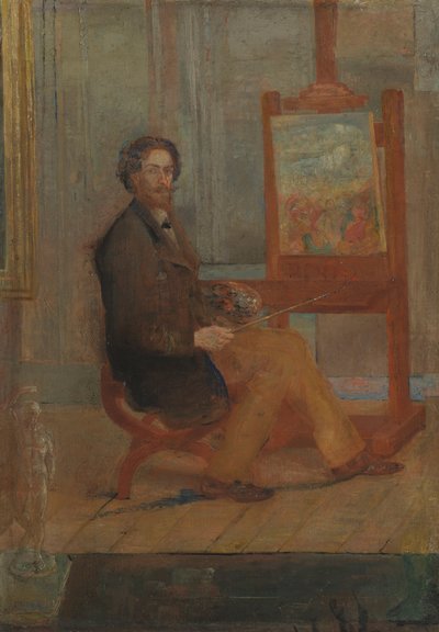Ensor an seiner Staffelei von James Ensor