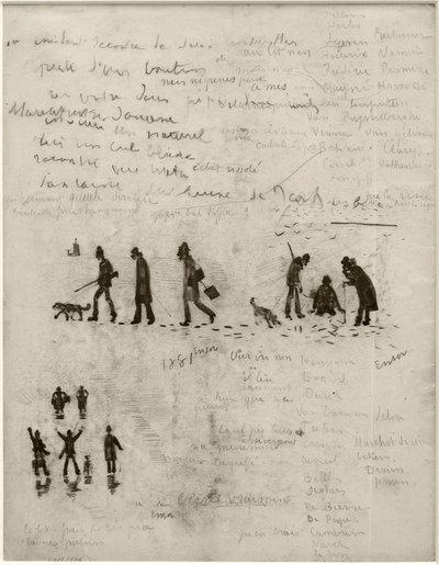 Geschichte ohne Worte (Jäger im Winter) von James Sidney Ensor