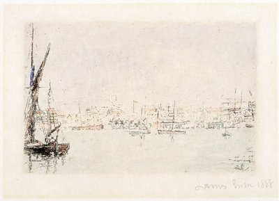 Ansicht des Hafens von Ostende von James Ensor