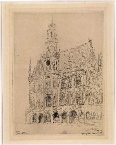 Rathaus von Oudenaarde von James Ensor