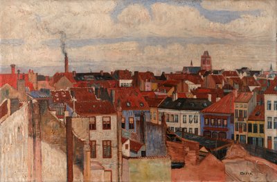 Die Dächer von Ostende von James Ensor