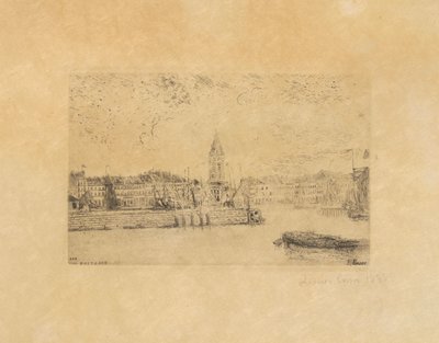 Blick auf Ostende im Osten von James Ensor