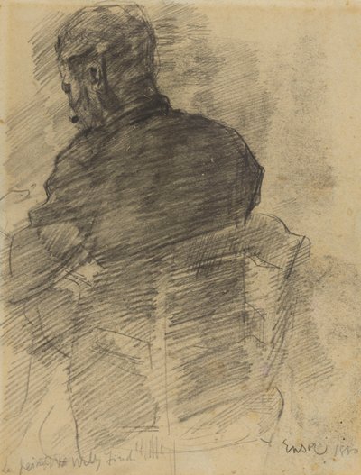 Willy Finch von hinten gesehen von James Ensor