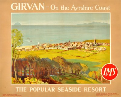 Girvan - An der Küste von Ayrshire. Der beliebte Badeort, 1920er Jahre von James Fullarton Sloane