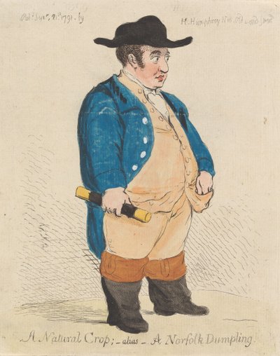 Eine natürliche Ernte; alias ein Norfolk-Kloß von James Gillray