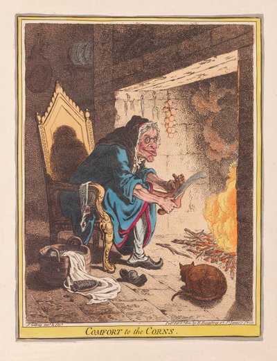 Komfort für die Hühneraugen von James Gillray