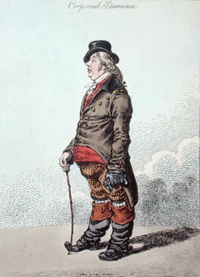 Körperliche Ausdauer von James Gillray