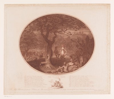Tanzendes Paar unter einem Baum von James Gillray