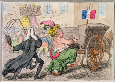 Disziplin à la Kenyon, veröffentlicht von Hannah Humphrey, 1797 von James Gillray