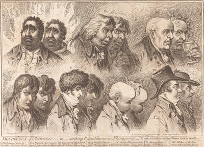 Doppelgänger von Charakteren von James Gillray