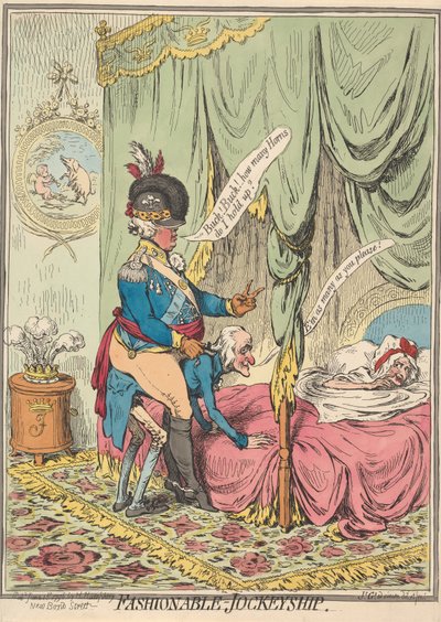 Modisch - Jockeyschaft von James Gillray
